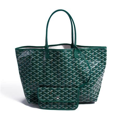 goyard tote green|goyard pm tote price.